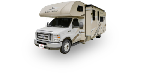 Four Seasons RV Rentals - Class C X-Large Motorhome | Driver's Side Exterior with Slideout